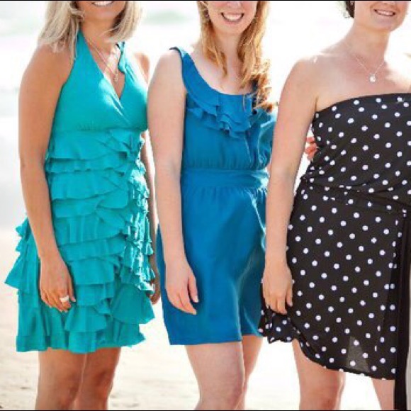 Ann Taylor LOFT Turquoise Dress - Picture 7 of 8